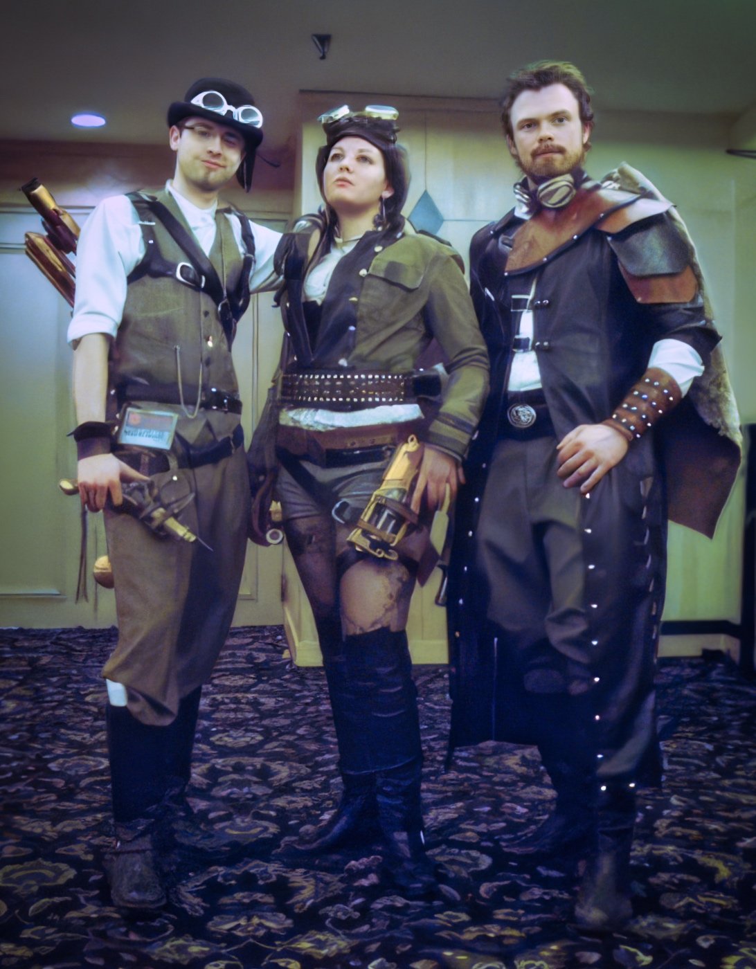 Photo of early steampunks by John Naylor