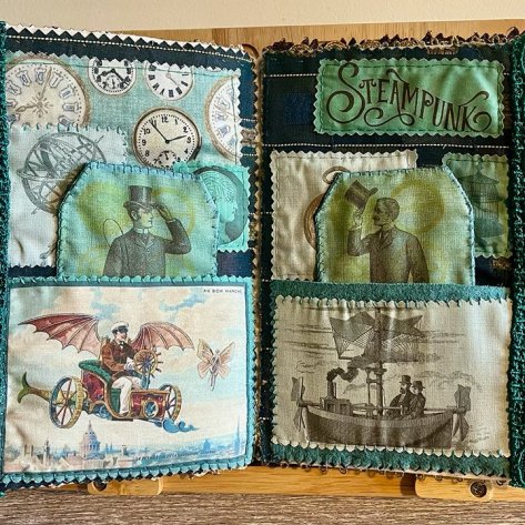 My hand sewn Slow Stitch Book - winner of the The Rosetti Award for Aesthetics My hand sewn Slow Stitch Book - winner of the The Rosetti Award for Aesthetics