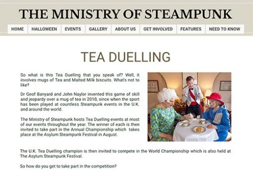 Ministry of Steampunk website